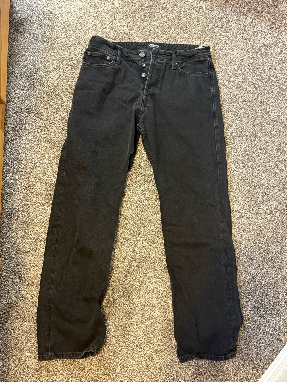 Jack and Jones Relaxed Black Men's Jeans